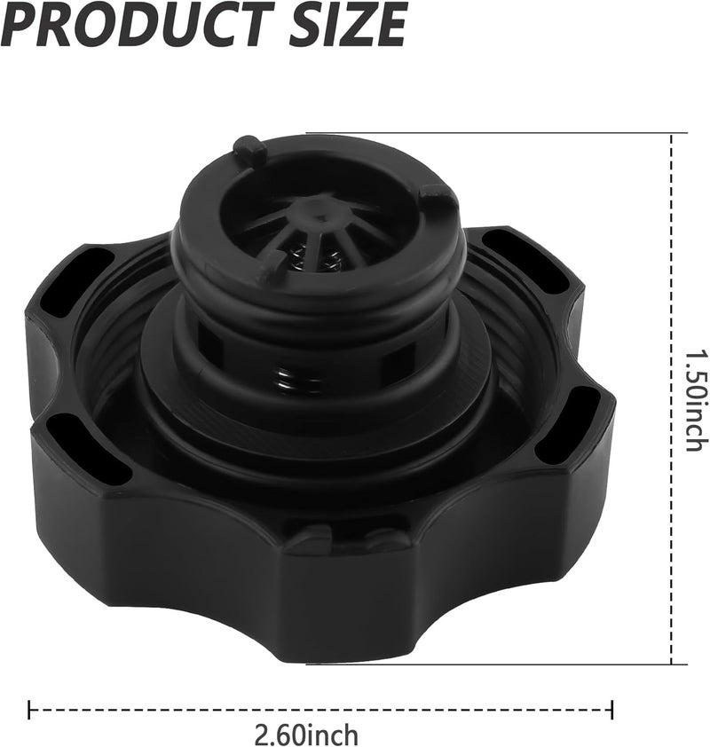 Stacool Car Radiator Cap Replacement OEM#68442532aa,53479332,Coolant Reservoir Cap Compatible with Chrysler Dodge Jeep Ram,Standard Car Accessories Radiator Cover Easy to Mounting - Image 2